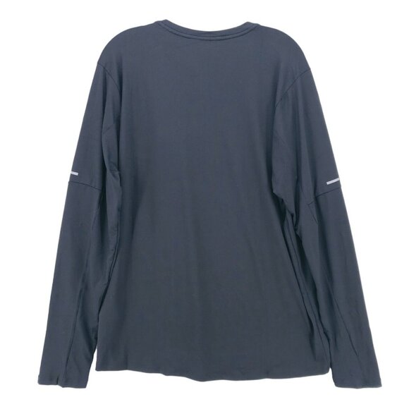NWT Nike Dri-FIT Element Crew Black Running Long Sleeve Top Thumboles - Picture 5 of 13